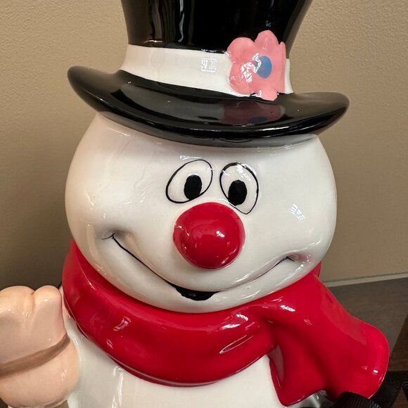 Rae Dunn x Frosty The Snowman 10.5" Winter Christmas Canister Cookie Jar NWT! - Picture 4 of 9